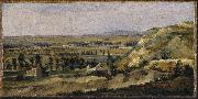 Theodore Rousseau Panoramic Landscape France oil painting artist